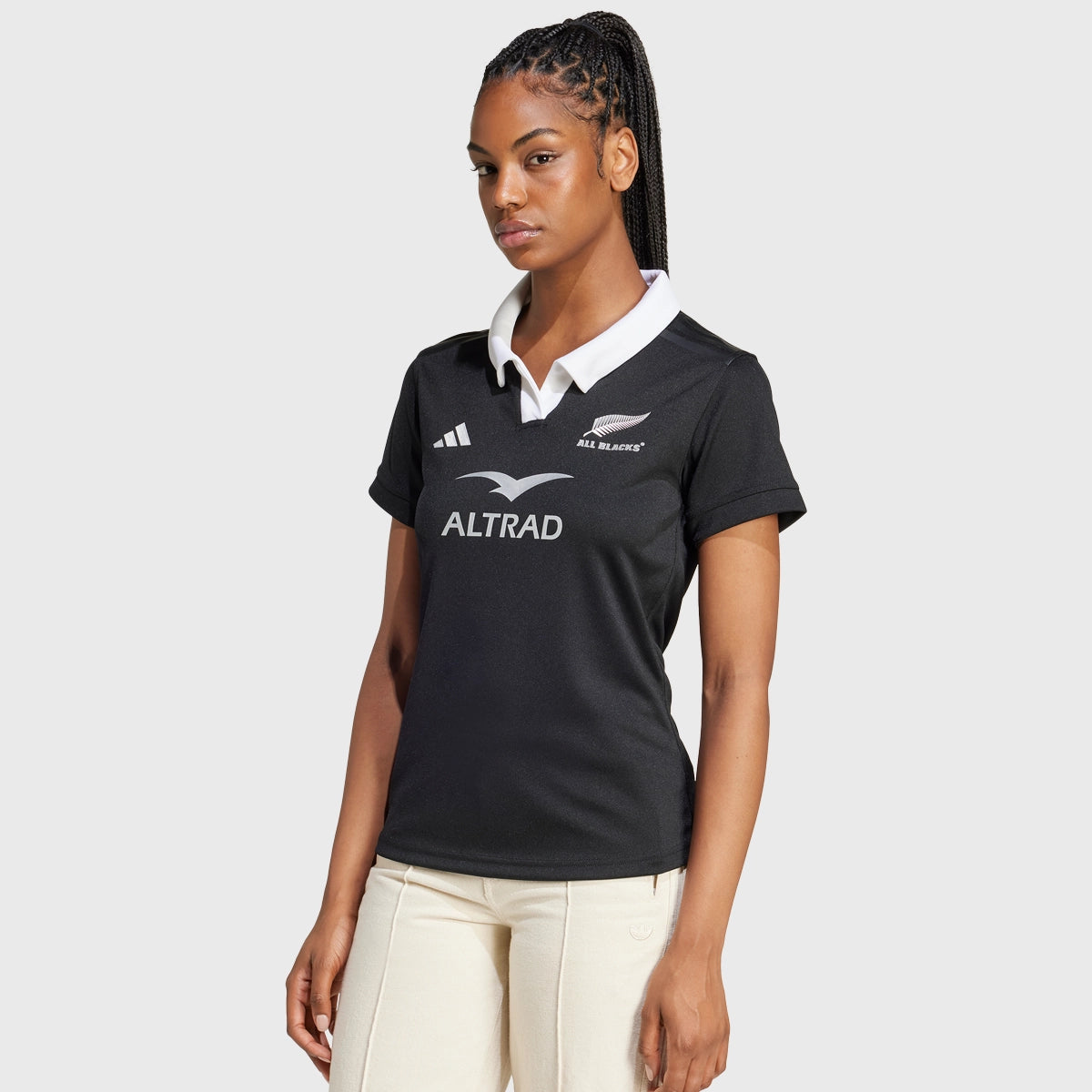 Adidas All Blacks Women's Home Replica Rugby Jersey 2024/25 - Official Licensed Jersey for Rugby Fans & Sports Enthusiasts - Perfect for Game Day, Training & Fan Support