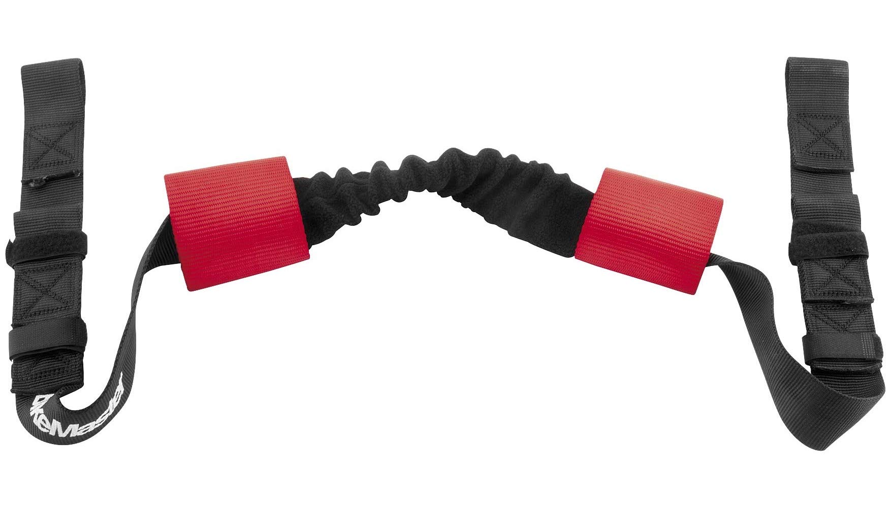 BikeMaster Red Handlebar Harness - Motorcycle Tie Down Assist Straps for Secure Transport - Perfect for Hauling Dirt Bikes, ATVs & Motorcycles on Trailers or Trucks