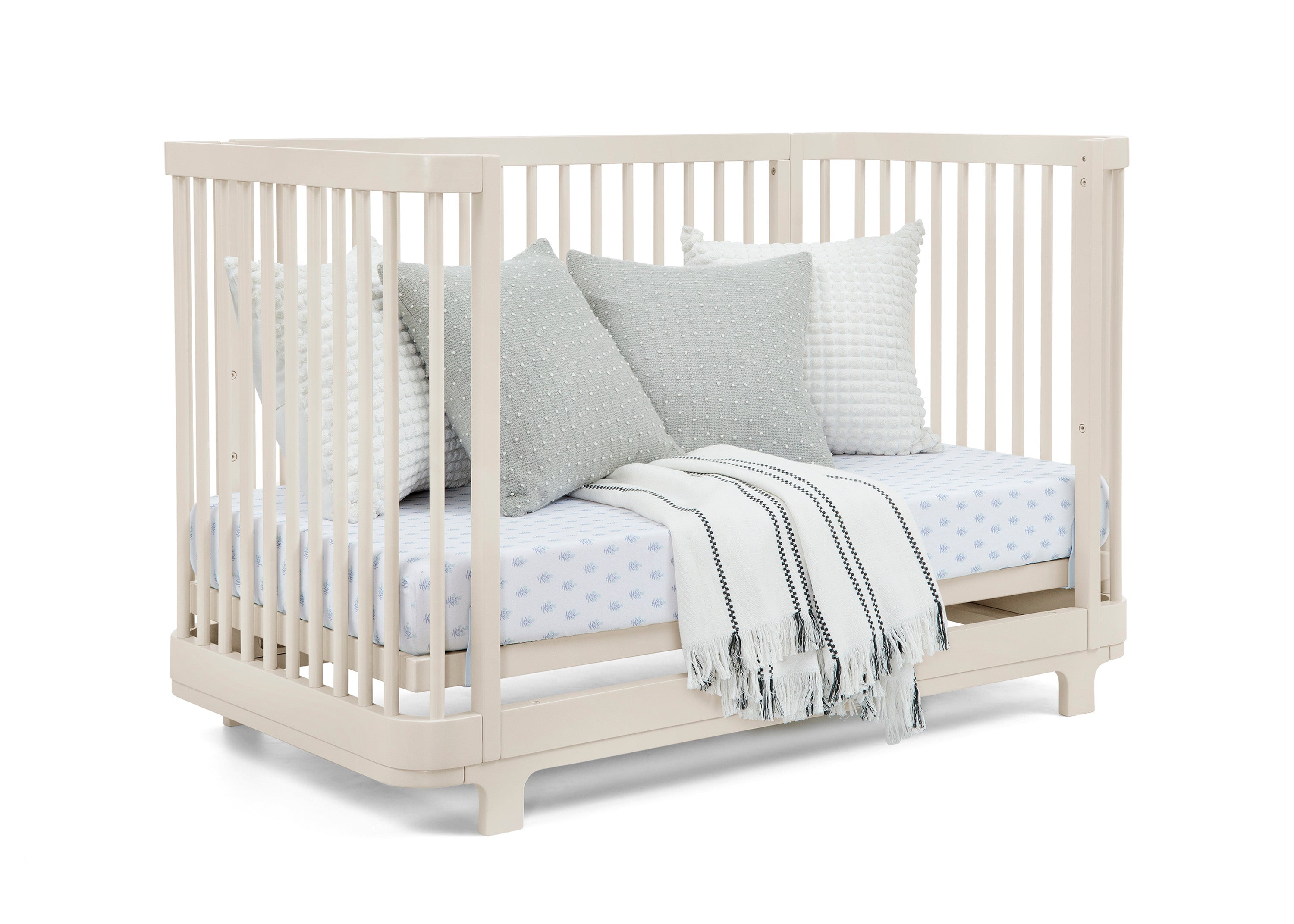 Nest 4-in-1 Convertible Baby Crib - Toddler Bed, Daybed & Full-Size Bed - Safe Nursery Furniture for Newborn to Teen - Perfect for Bedrooms, Daycare & Guest Rooms