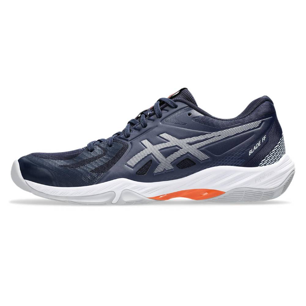 ASICS Blade FF Men's Indoor Court Volleyball Shoes - Midnight/White - Lightweight & Supportive for Volleyball, Badminton & Squash