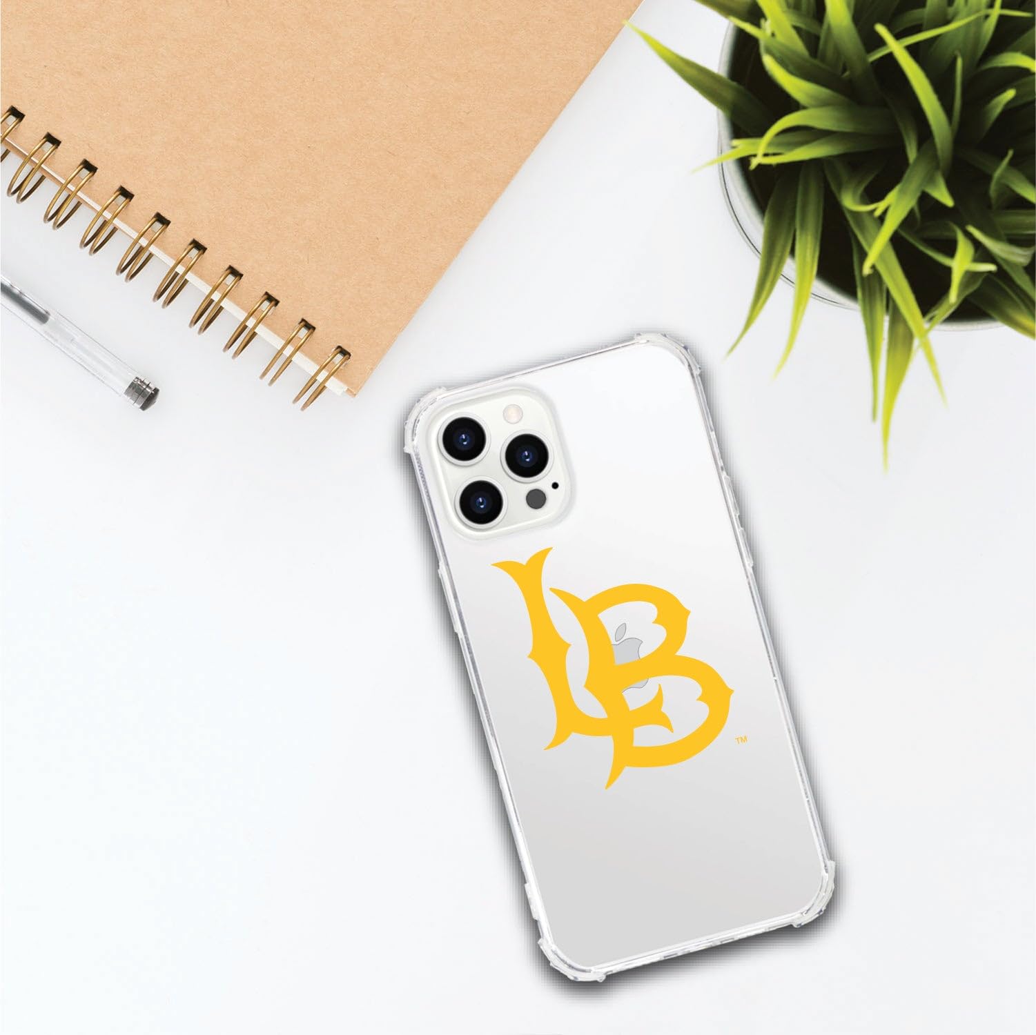 OTM Essentials Durable Phone Case for iPhone 13 - Shockproof Tough Edge Protection - California State University Long Beach Alumni Gift - Perfect for College Students & Campus Life