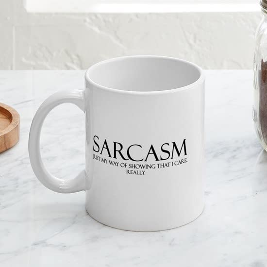 11 oz (325 ml) Ceramic Coffee Mug with Sarcastic Quote - Funny Sarcasm Gift for Office, Home & Coffee Lovers - Perfect for Morning Brew, Tea or Hot Chocolate