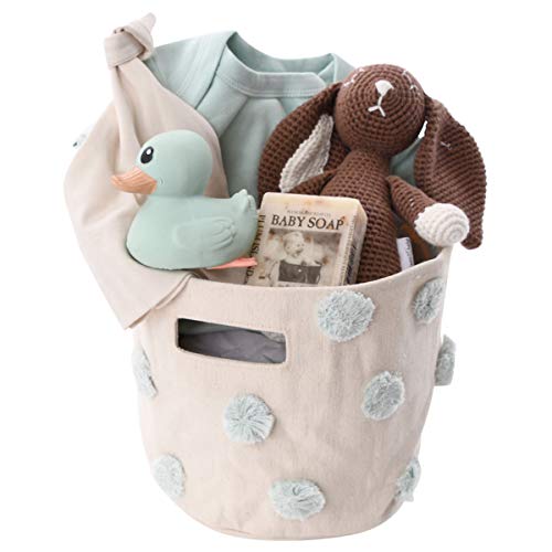 Organic Baby Gift Basket Set - Newborn Essentials & Eco-Friendly Baby Shower Gifts for Boys Girls | Perfect for Birthdays, Baby Showers & Welcome Home Presents
