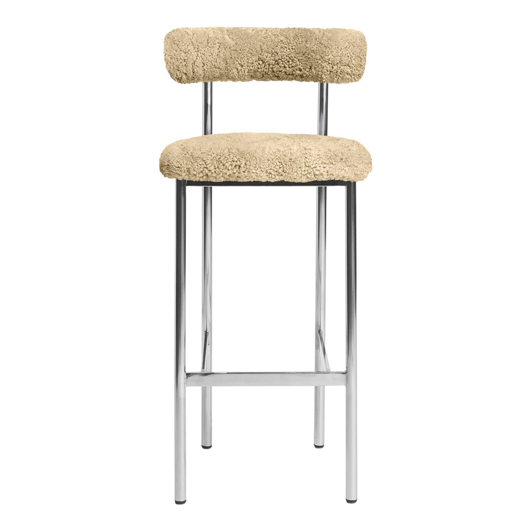 Modern Font Counter Stool - Adjustable Height Bar Stool with Backrest for Kitchen Island, Breakfast Nook & Home Bar - Comfortable Dining & Seating Solution