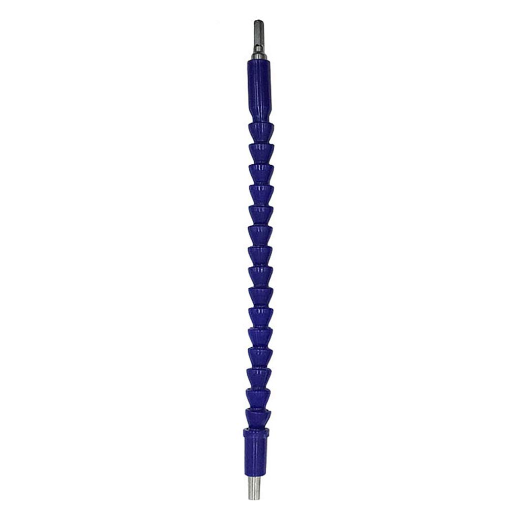 Universal Socket Adapter Set - Self-Adjusting Power Drill Socket, 295mm Flexible Shaft Extension with Screwdriver Bit Holder - Ideal for Home Decoration, DIY Projects & Electronic Repairs (Blue)