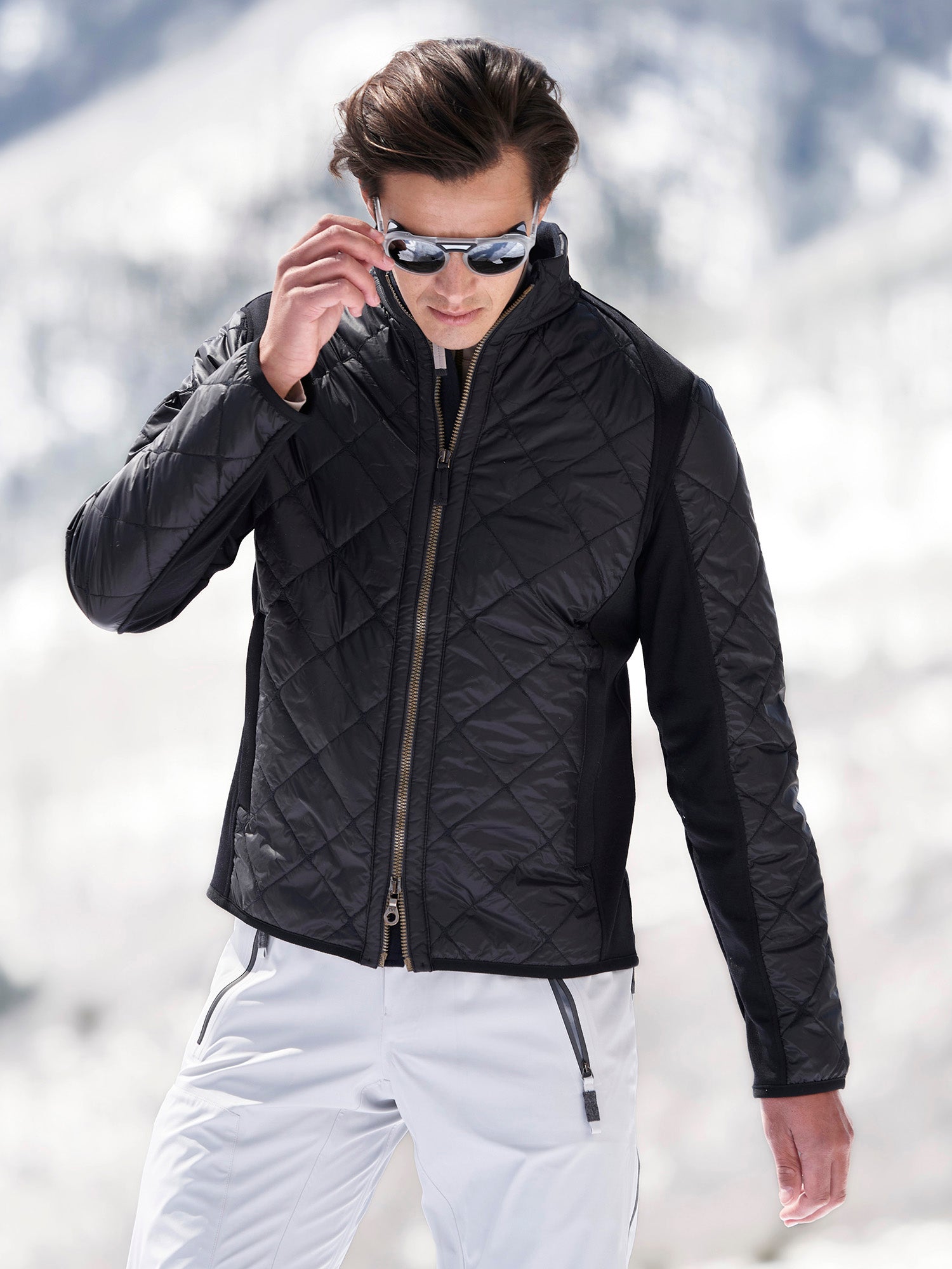 Joel Multi Wool Power Stretch Midlayer Jacket - Warm Fleece Lined Thermal Insulated Winter Jacket for Men - Perfect for Hiking, Skiing & Outdoor Activities