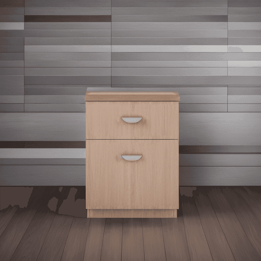 Logan Bedside Table - Modern Nightstand with Storage Shelf for Bedroom, Living Room, or Office - Perfect for Holding Lamps, Books, and Essentials