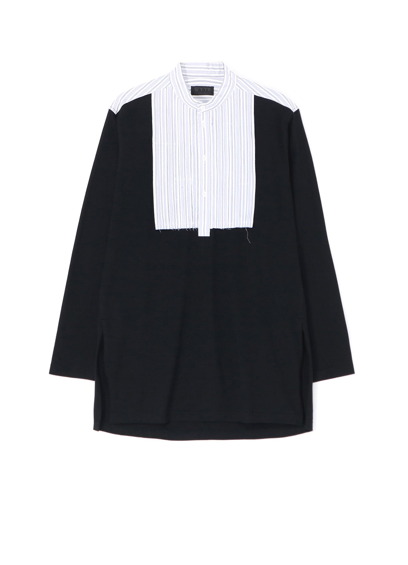 40/2 Cotton Jersey Striped Fabric Chest Pin Tucked Shirt for Men - Casual Office Wear & Summer Fashion