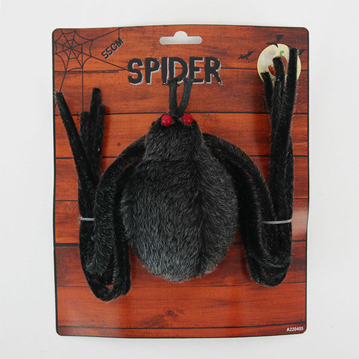 Giant Spider Halloween Decoration - Realistic Large Outdoor Spider Prop for Halloween Party, Haunted House, and Yard Decor - Perfect for Scary Halloween Decorations and Spooky Themed Events