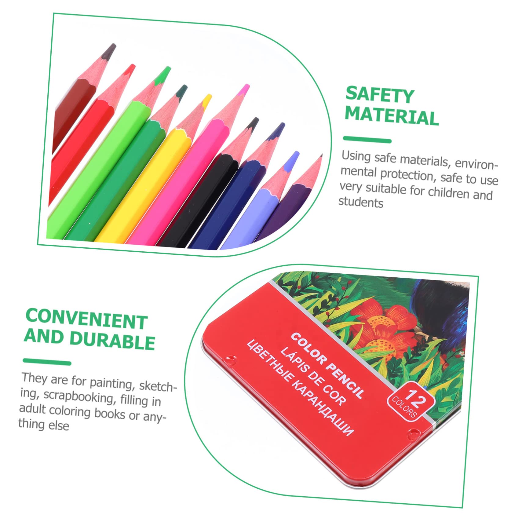 VILLFUL 12/24/36 Pack Professional Colored Pencils for Artists - Vibrant Wooden Drawing Pencils with Smooth Shading - Perfect for Sketching, Coloring Books & Adult Art Therapy