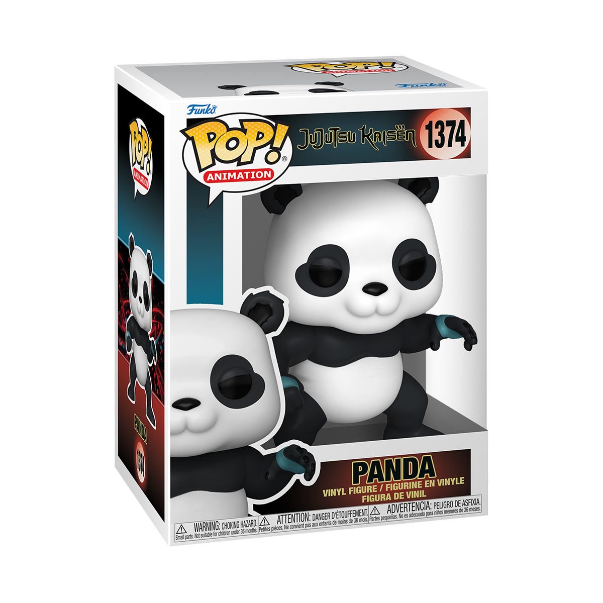 Jujutsu Kaisen Panda Funko Pop! Vinyl Figure #1374 - Anime Collectible for Fans & Gift Idea for Home Decor, Office Display, and Pop Culture Enthusiasts