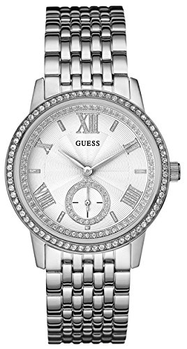 GUESS GRAMERCY Women's Watch W0573L1 - Stylish Analog Watch with Stainless Steel Band, Water Resistant for Everyday Wear, Perfect for Office, Casual & Special Occasions