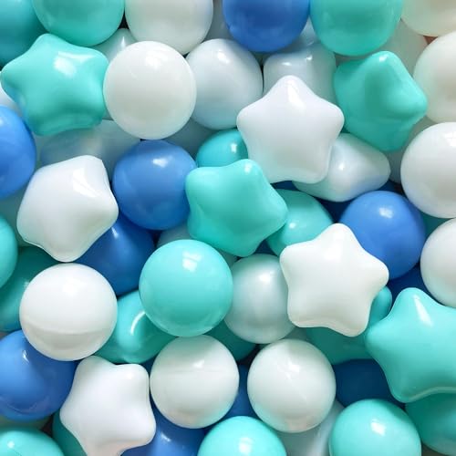 E*Blue-white&sky blue-Star