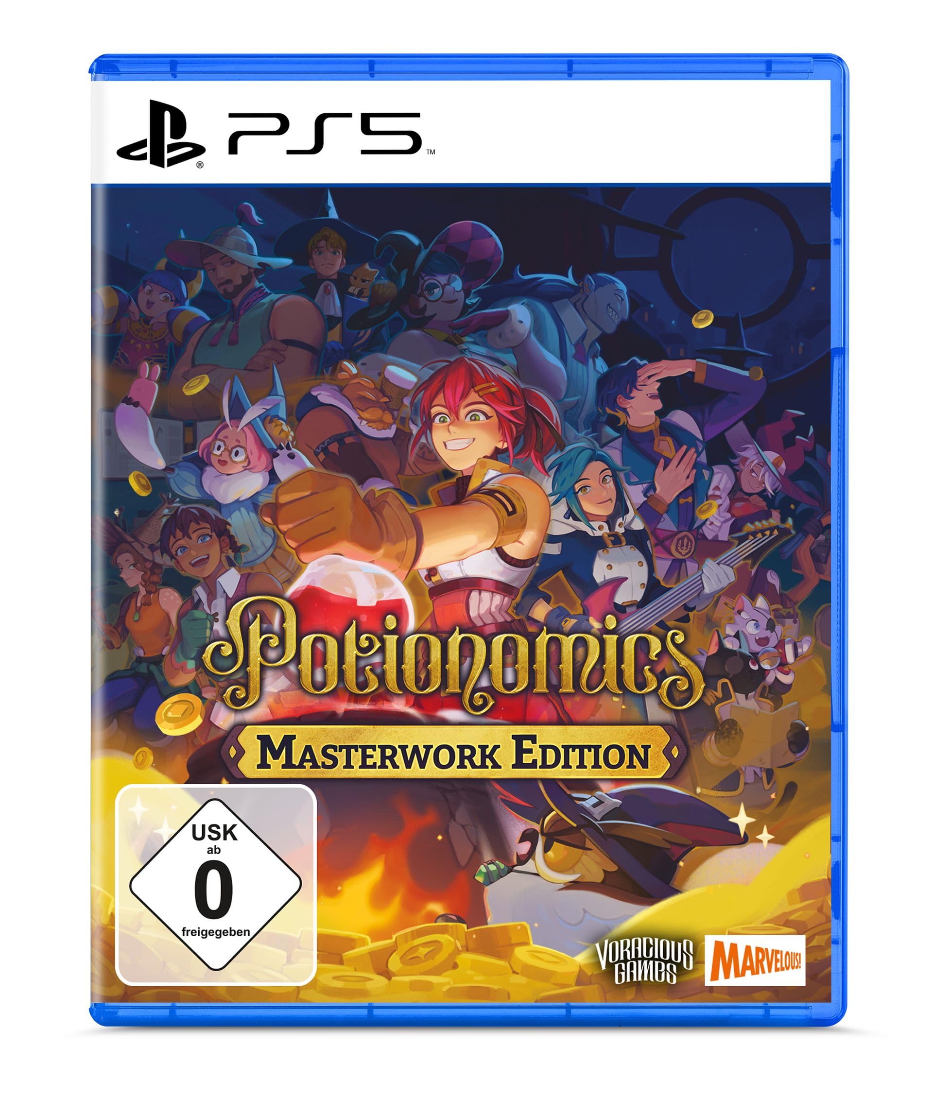 Potionomics: Masterwork Edition - PS5 Game | Brew Potions, Manage Shop & Build Relationships | Perfect for Fantasy RPG Fans & Strategy Gamers