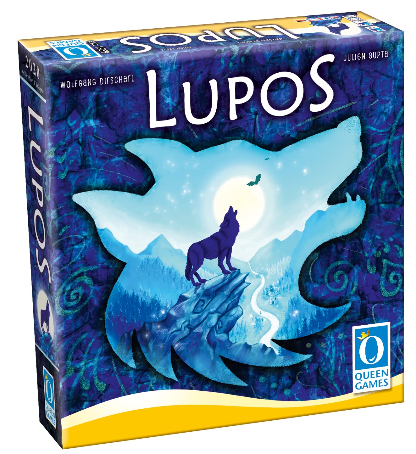 Queen Games Lupos Cooperative Board Game - Strategy Adventure for Families & Friends | Perfect for Game Nights & Team Building Activities