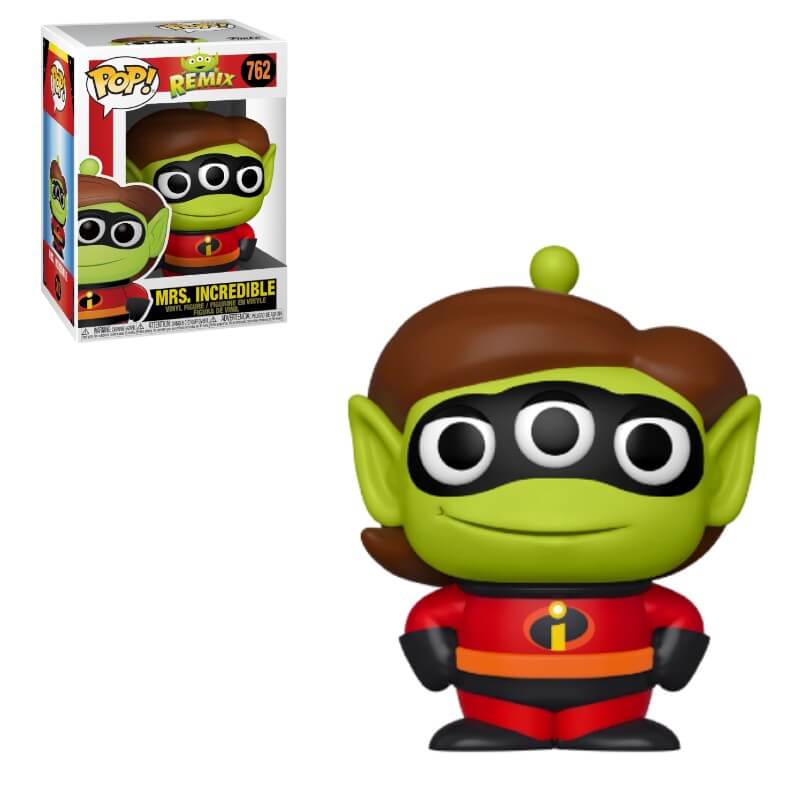 Funko Pop! ALIEN REMIX: Mrs. Incredible #762 - Collectible Vinyl Figure for Disney Pixar Fans | Perfect for Home Display, Office Decor, and Gift Giving