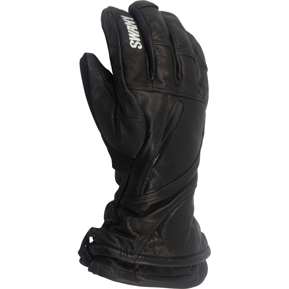 Swany Black Hawk Gloves for Women - Winter Thermal Waterproof Ski Gloves, Black (Large) - Perfect for Skiing, Snowboarding & Outdoor Winter Activities