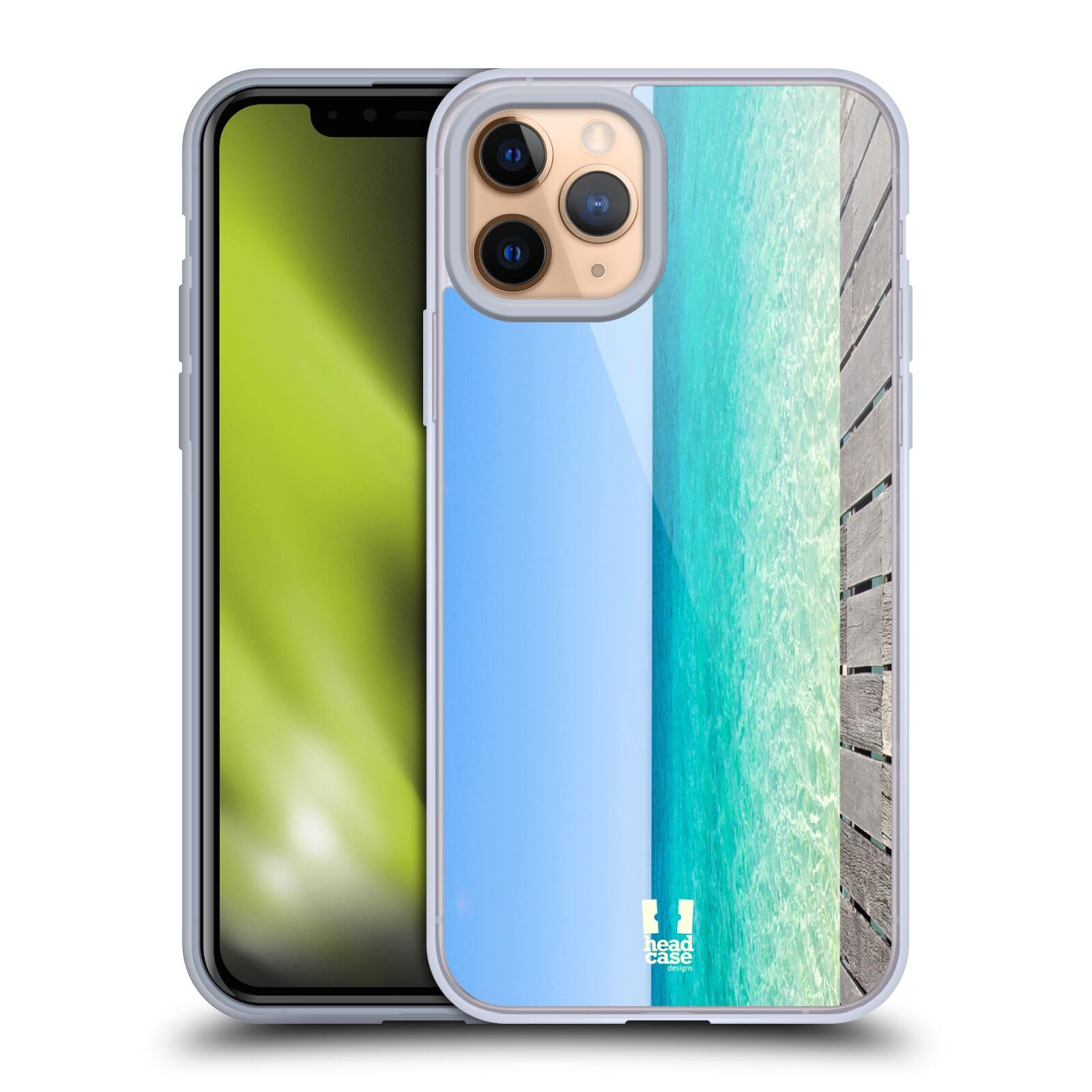 Blue Sea and Sky Serenity iPhone 11 Pro Case - Soft Gel Phone Cover with Beautiful Beach Design | Perfect for Vacation, Travel & Summer Outings