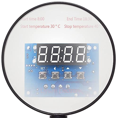 2pcs XH-W1304 Digital Temperature Controller with Timer, 12V DC Thermostat for -50~110°C - Perfect for Home Brewing, Aquariums & Reptile Tanks