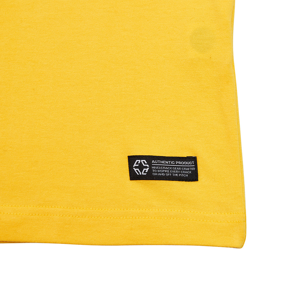 Nivelcrack Club Tee - Yellow Cotton T-Shirt for Men | Casual Streetwear & Party Outfit