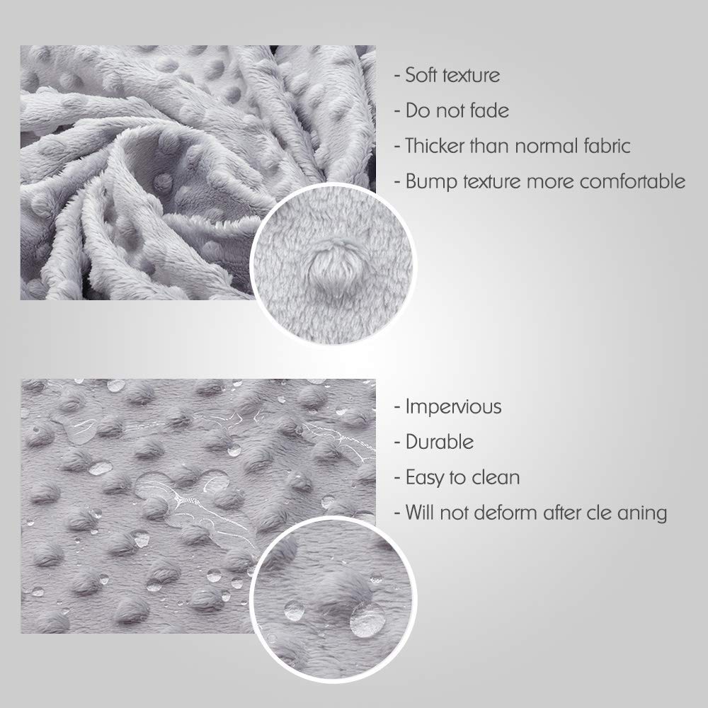 **Soft Plush Dot Baby Changing Pad Cover - Ultra Comfortable & Safe for Newborns, Girls & Boys - Fits 32