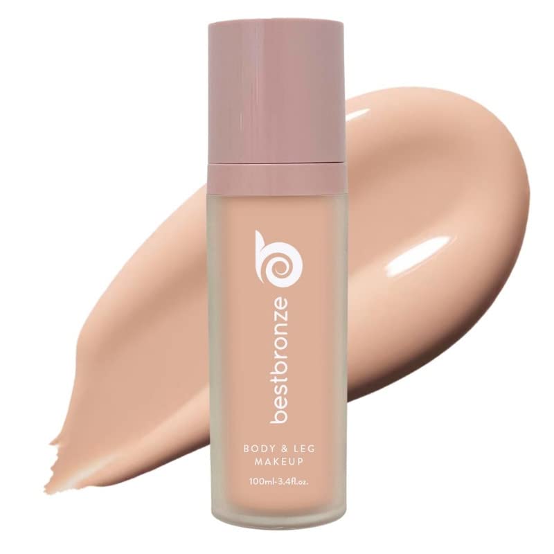 Best Bronze Bombshell Waterproof Body & Leg Makeup Kit - Foundation Brush & Concealer Bundle for Flawless Coverage (NW10) | Perfect for Tan Lines, Scars, Varicose Veins & Special Occasions