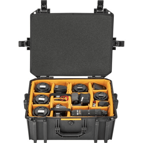 Pelican Vault V550 Standard Equipment Case with Lid Foam and Dividers - Heavy Duty Waterproof Protective Storage Box for Tools, Electronics, Cameras - Perfect for Travel, Outdoor Adventures & Professional Use