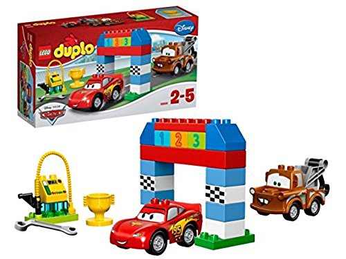 LEGO Duplo Cars 10600 Race Track Building Blocks Set – Creative Toy for Toddlers & Kids – Perfect for Pretend Play, Birthday Gifts & Early Learning Development