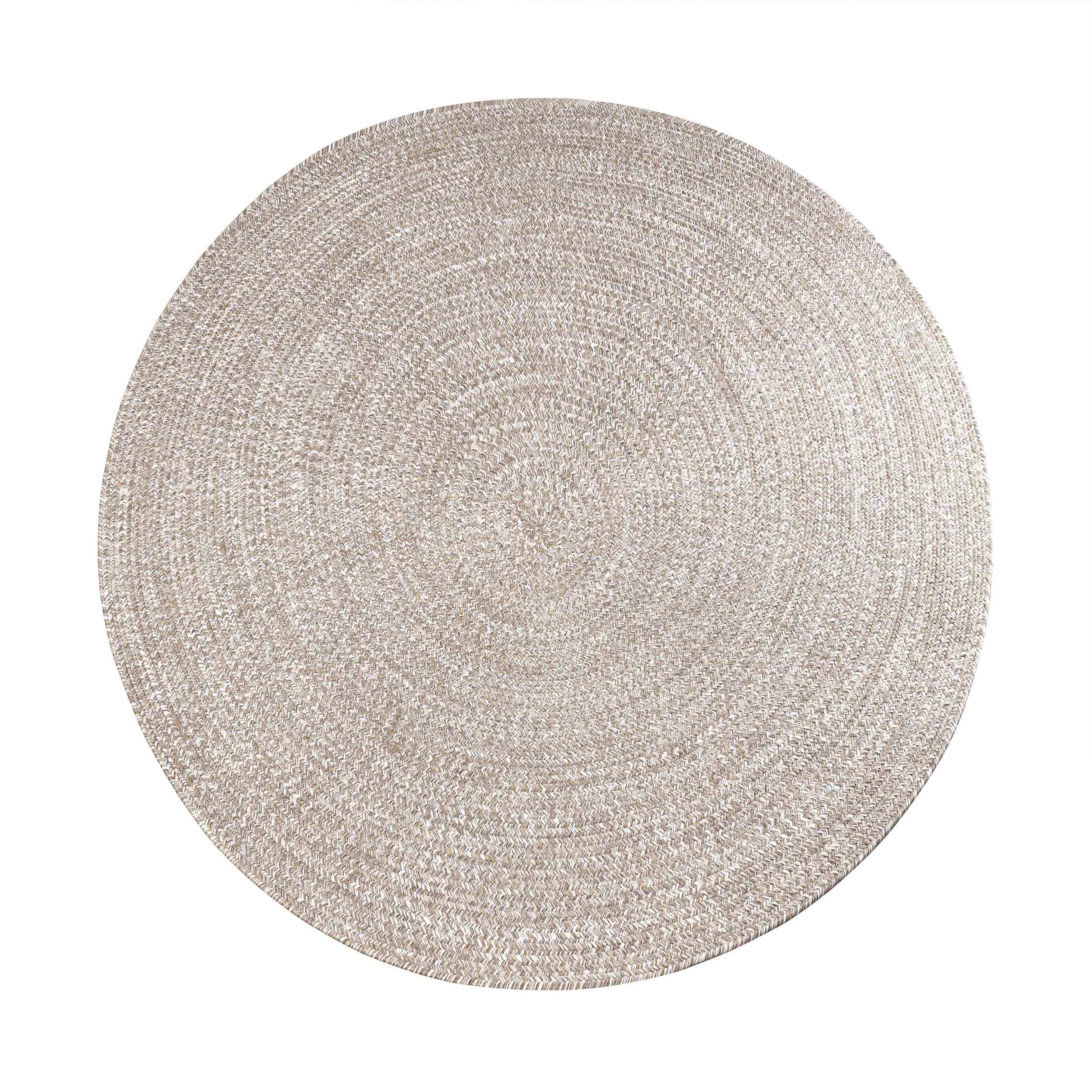 Reversible Braided Area Rug - 2-Tone Indoor/Outdoor Rug for Living Room, Bedroom, Patio & Deck - Non-Slip Durable Floor Mat for Home Decor