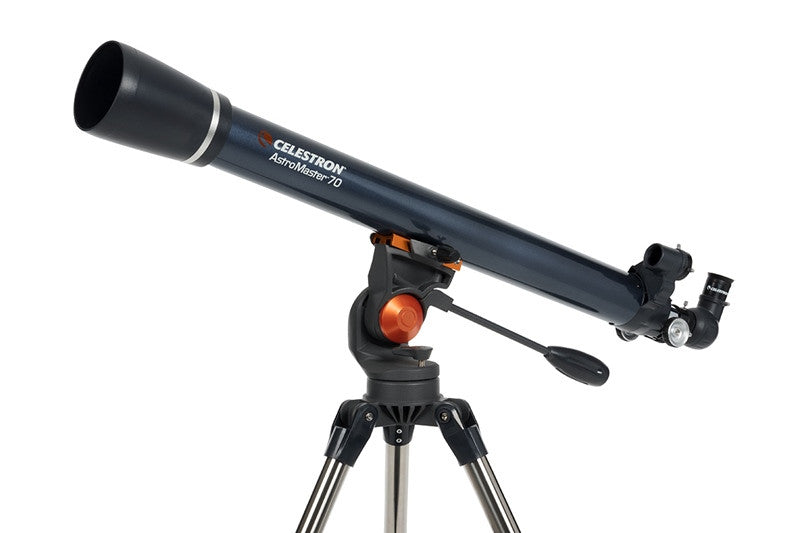 Celestron AstroMaster 70AZ Refractor Telescope for Adults & Kids - 70mm Aperture Astronomy Telescope with Adjustable Tripod, Perfect for Stargazing, Moon Viewing & Backyard Astronomy