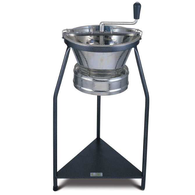 15 Qt Stainless Steel Food Mill with Stand - Perfect for Making Purees, Sauces, and Baby Food at Home | Heavy Duty Kitchen Tool for Canning, Juicing, and Food Processing
