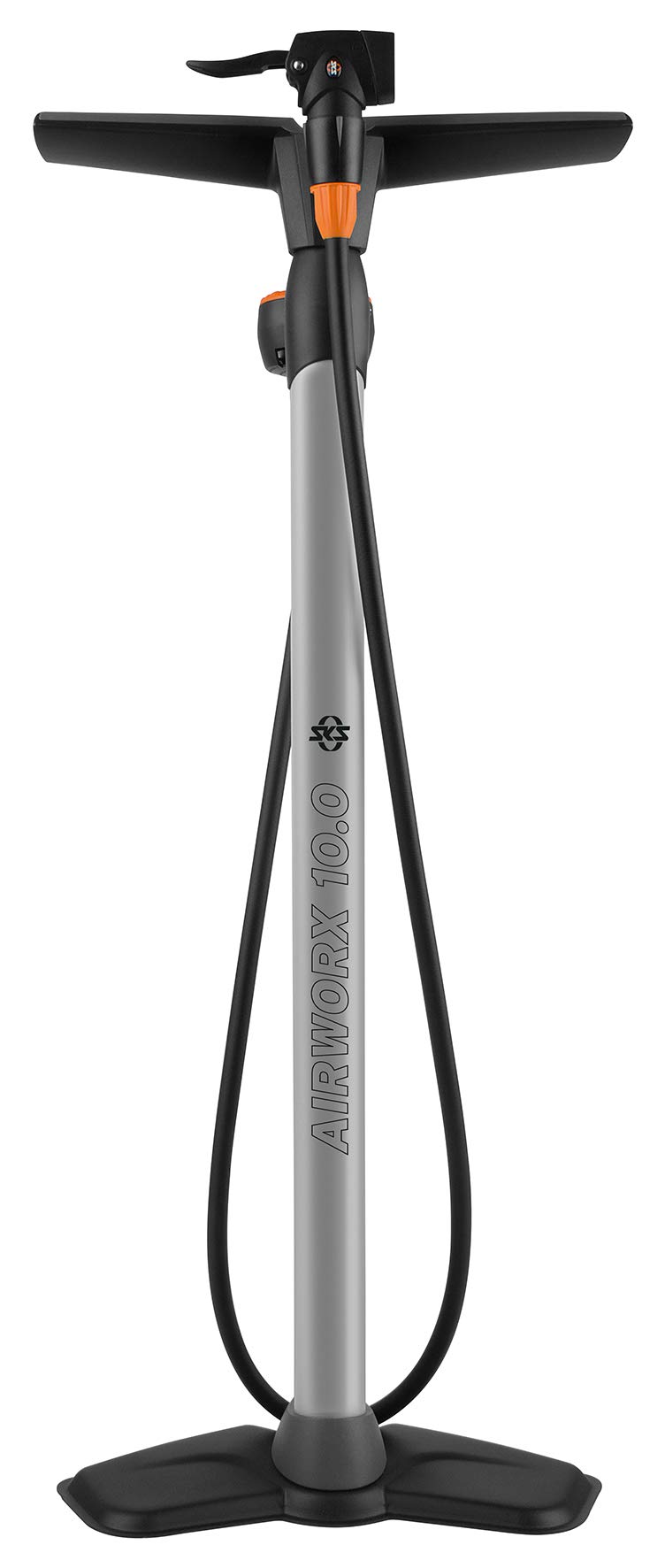 SKS Air Worx Control 2014 High Pressure Bicycle Track Pump - Perfect for Road Bikes, Mountain Bikes & Inflating Sports Equipment