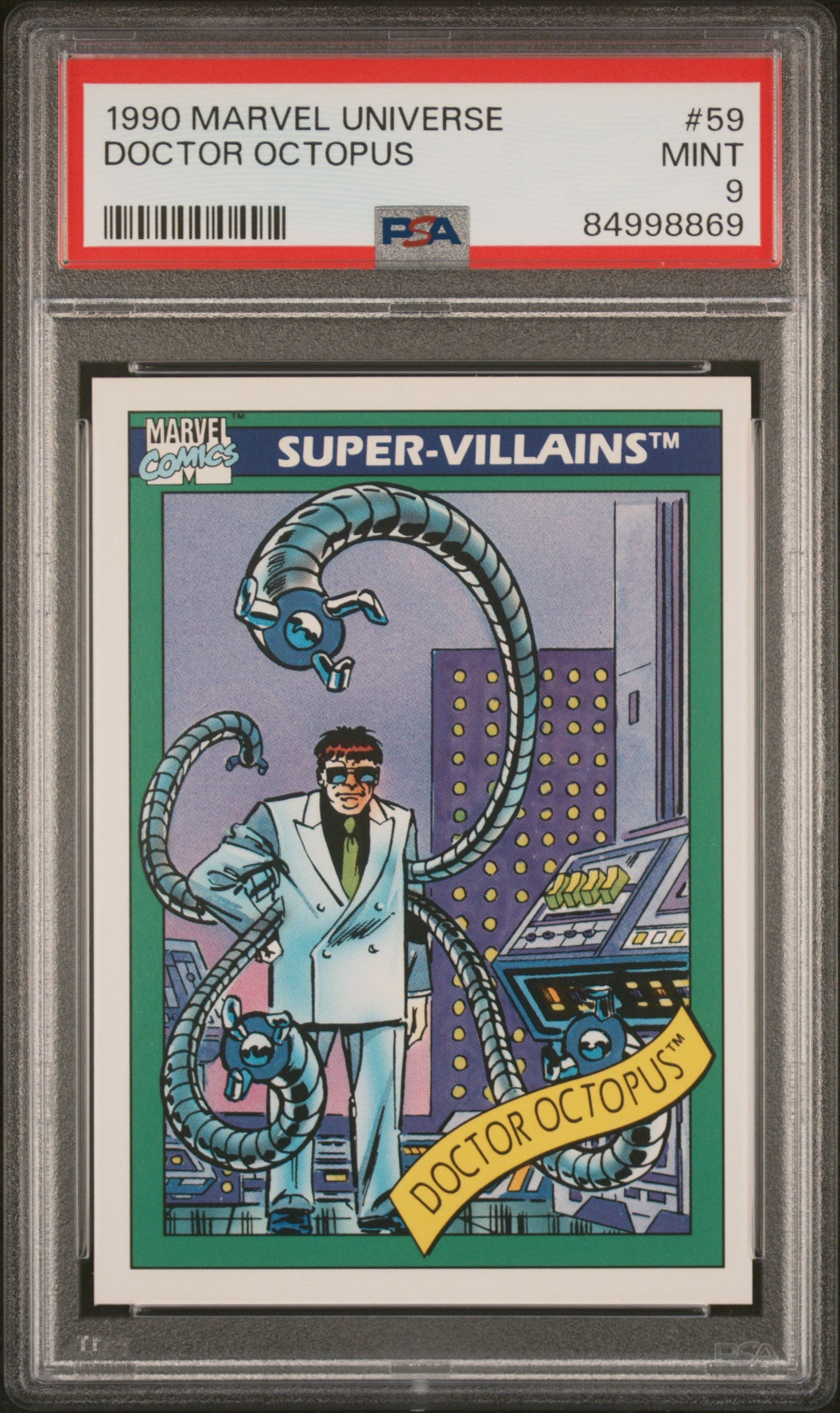 1990 Marvel Universe Doctor Octopus #59 PSA 9 Graded Comic - Collectible Superhero Memorabilia for Display & Investment