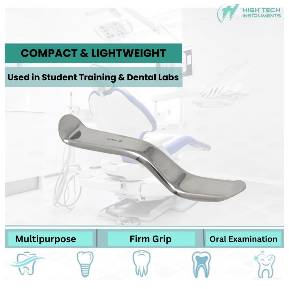 Professional Autoclavable Stainless Steel Dental Lip Cheek Tongue Retractor - Dentist Tools for Oral Examination, Teeth Whitening & Dental Procedures - Perfect for Clinics, Hospitals & Dental Offices