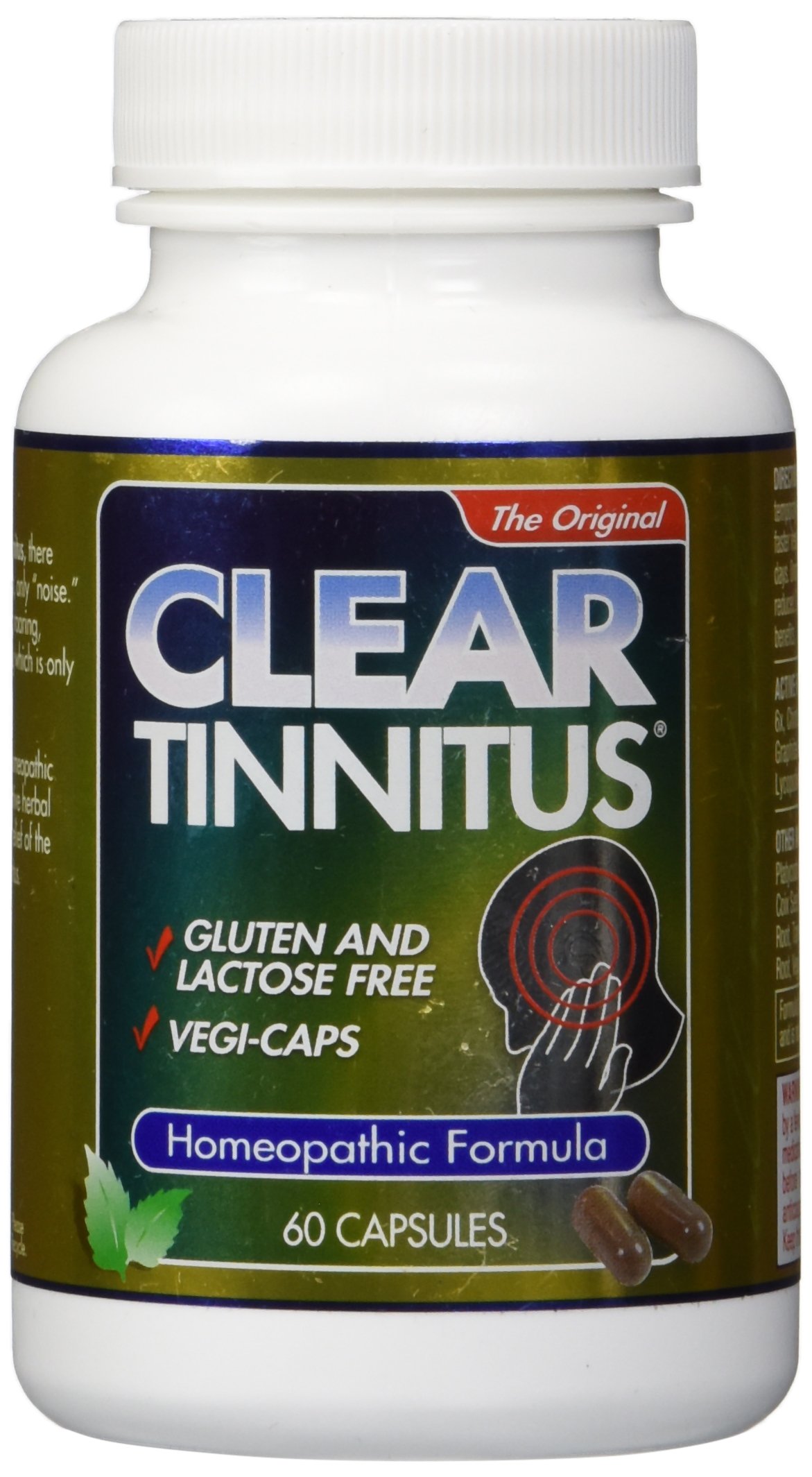 Natural Tinnitus Relief Supplement - 60 Vegan Capsules for Ear Ringing & Hearing Support - Perfect for Stressful Workdays & Quiet Evenings