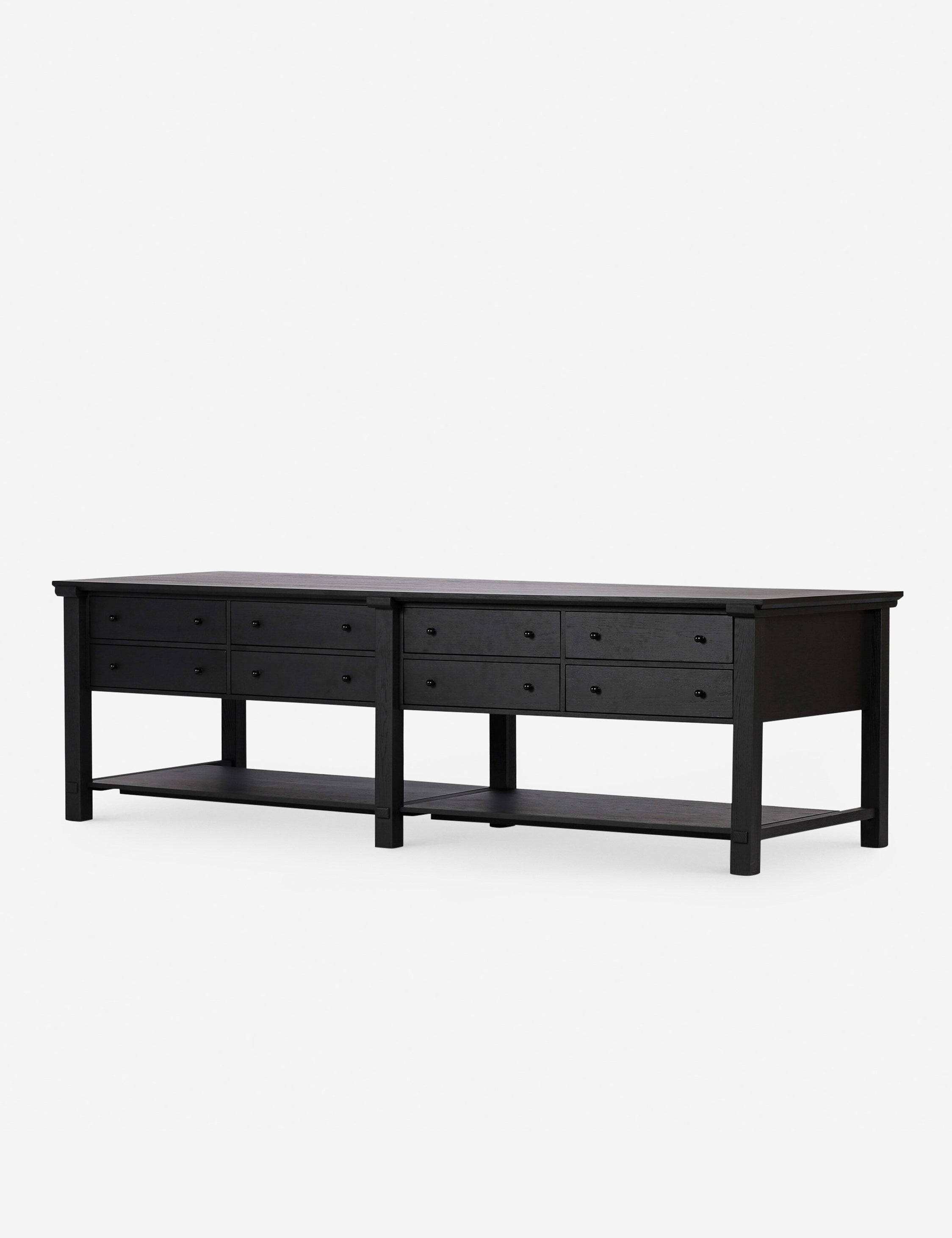 Burke Kitchen Island with Storage - Modern Rolling Cart for Small Spaces - Perfect for Kitchen Organization & Dining Prep