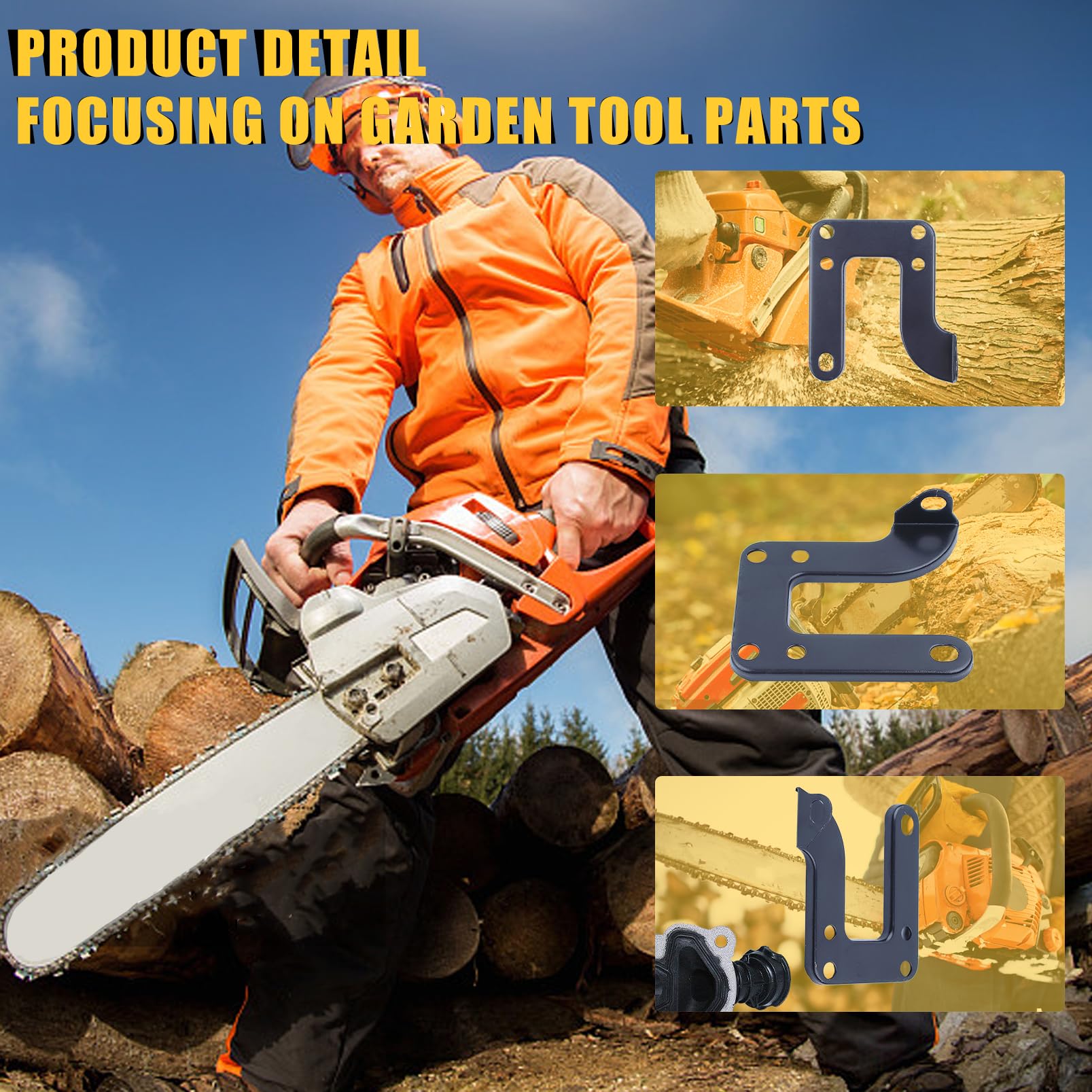 Husqvarna 268 61 272 272XP 272K Chainsaw Muffler Bracket Support 503535901 - Durable Replacement Part for Outdoor Power Equipment Maintenance & Repair