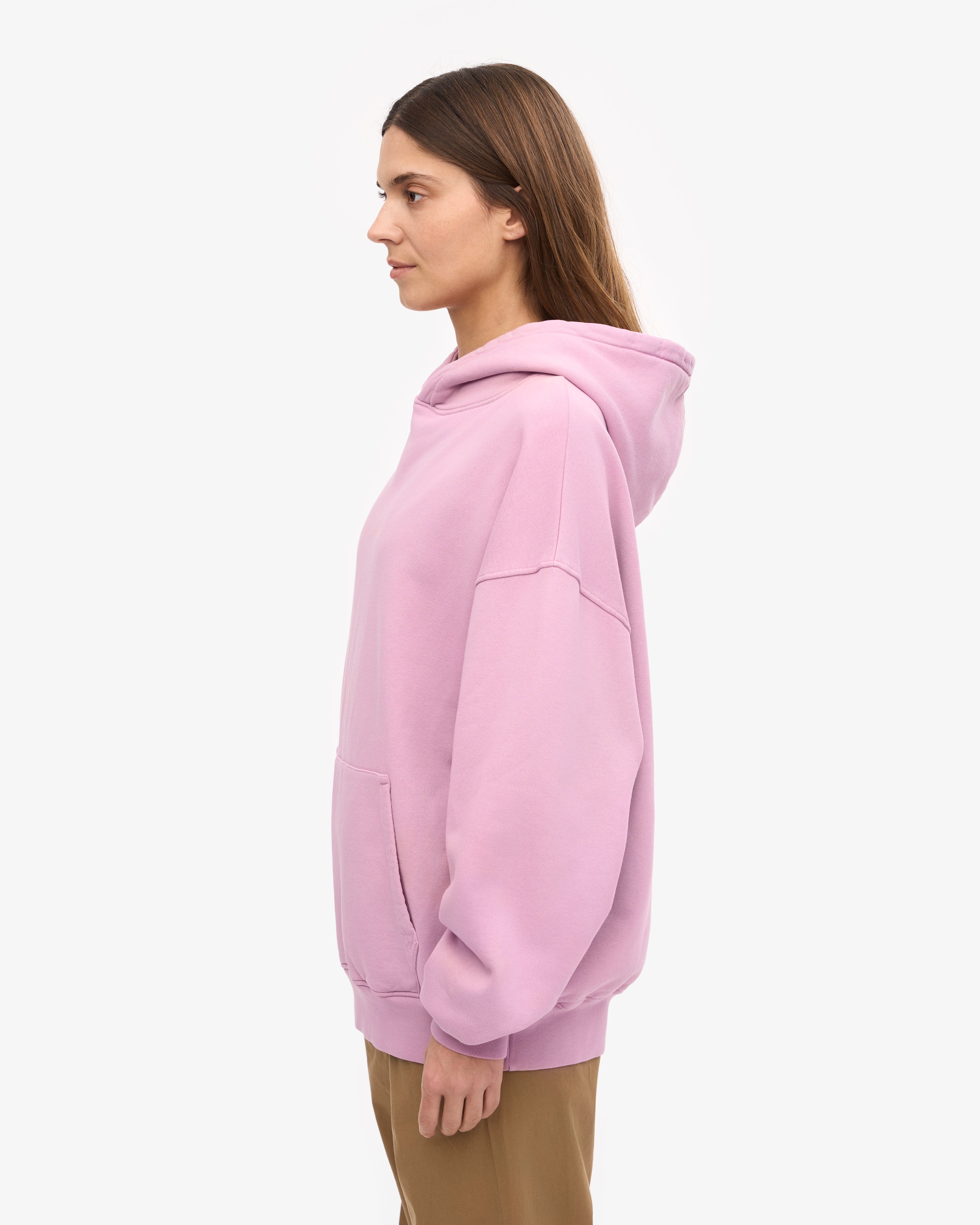 Organic Oversized Hoodie with Cherry Blossom Print - Soft Cotton Pullover for Women - Perfect for Casual Wear, Loungewear, and Spring Outfits
