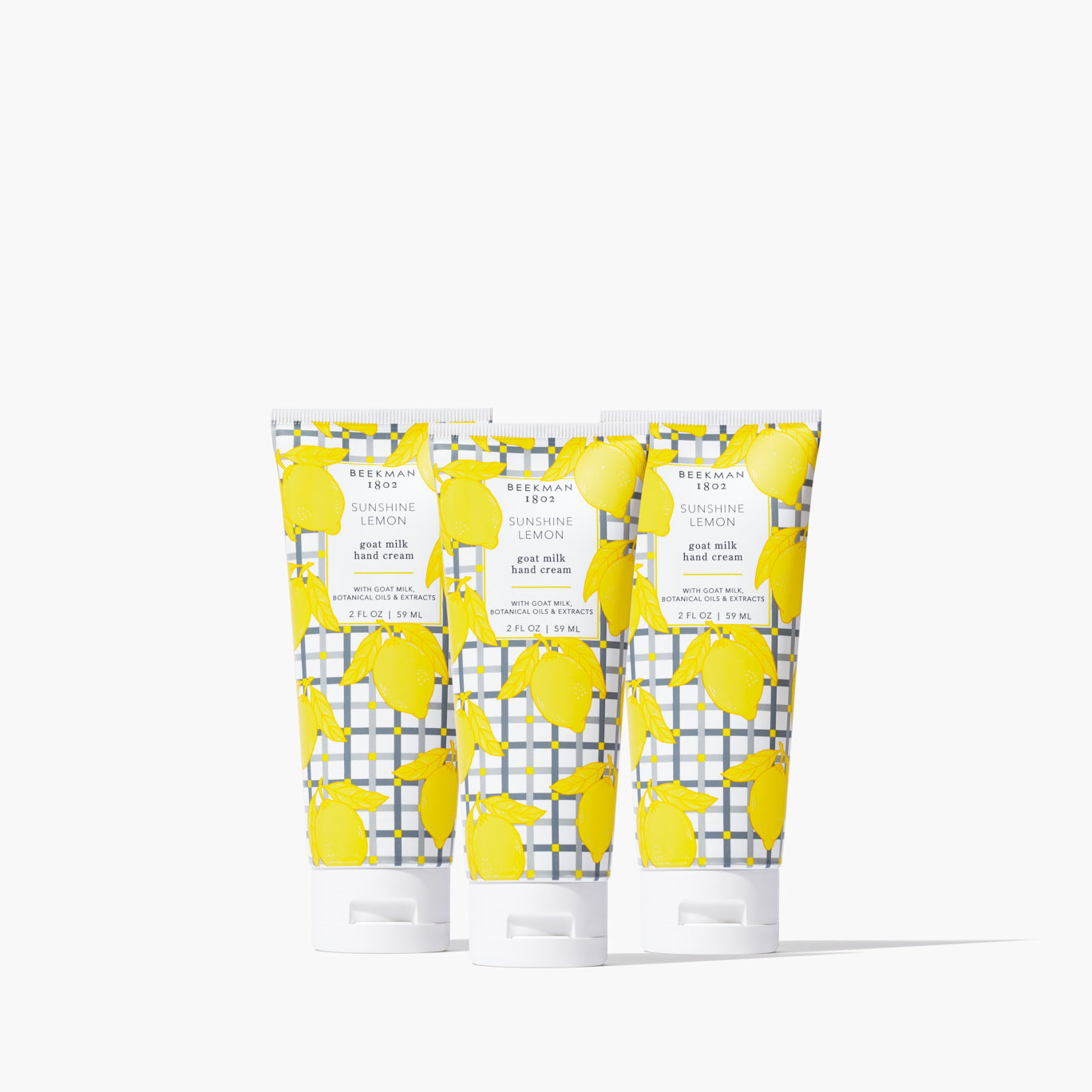 Sunshine Lemon Mini Hand Cream Set of 3 - Moisturizing & Nourishing for Dry Skin - Perfect for Travel, Office & Gift Giving