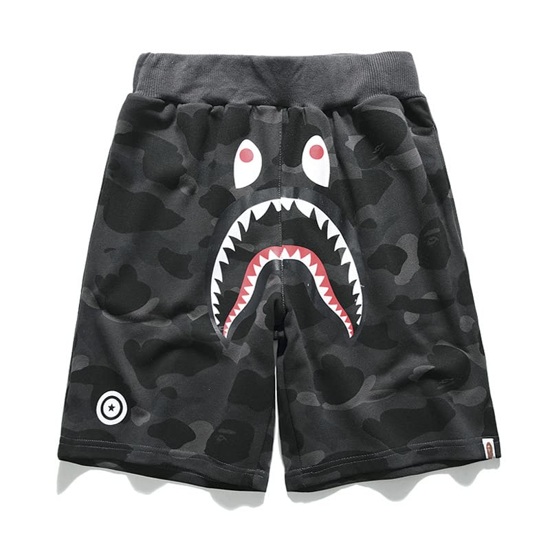 Men's Shark Camo Athletic Shorts - Quick-Dry Comfortable Jogger Pants for Gym, Running & Outdoor Activities | Casual Streetwear Style