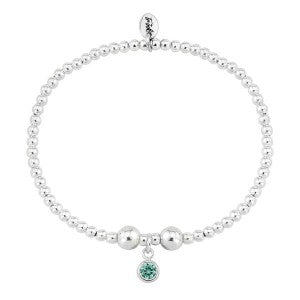 Sterling Silver & Turquoise CZ December Birthstone Bracelet - Elegant Handmade Jewelry Gift for Women, Christmas, Birthday & Anniversary