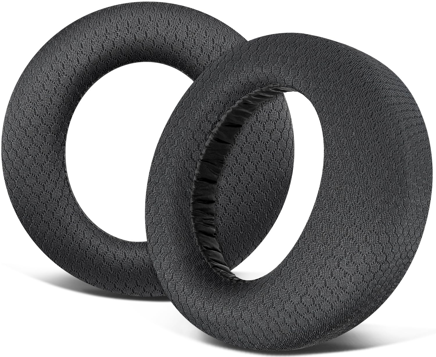 SOULWIT Replacement Earpads for Sony PS5 Pulse 3D Wireless Headset - Premium Mesh Fabric Ear Cushions with Noise Isolation Foam (Black) - Comfort Upgrade for Gaming, Music & Long Wear Sessions