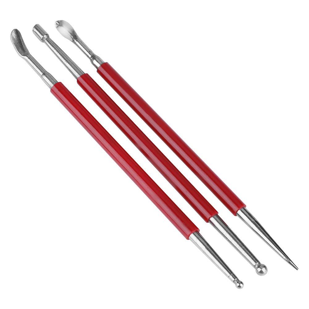 3PCS Stainless Steel Leather Press Rub Tools Set - DIY Leather Craft Positioning Pens for Sewing, Stamping & Embossing | Perfect for Leatherworking, Bookbinding & Handmade Accessories Projects
