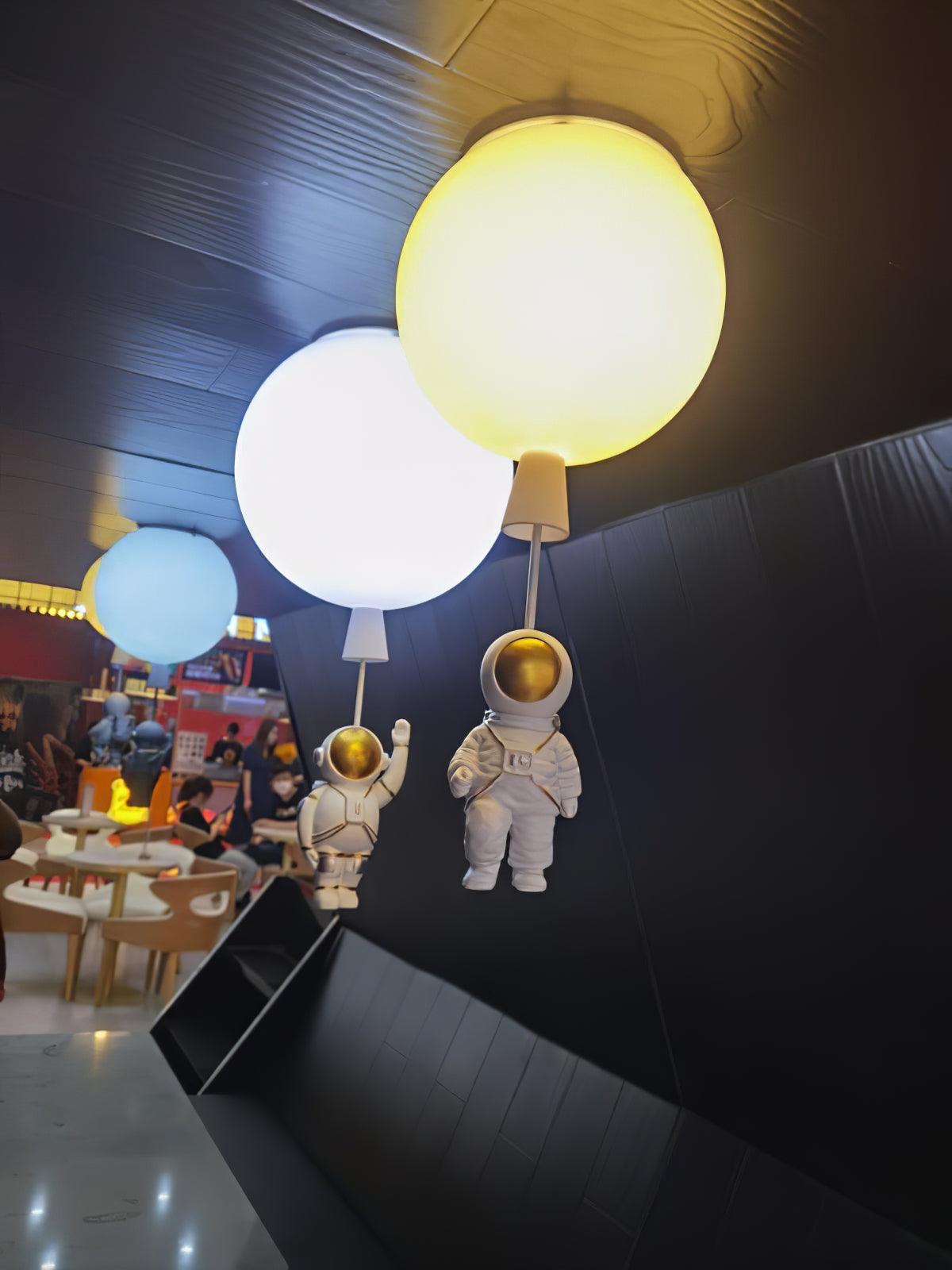 Frosted Glass Balloon Pendant Light - Modern Ceiling Lighting Fixture for Living Room, Bedroom, and Dining Room Decor
