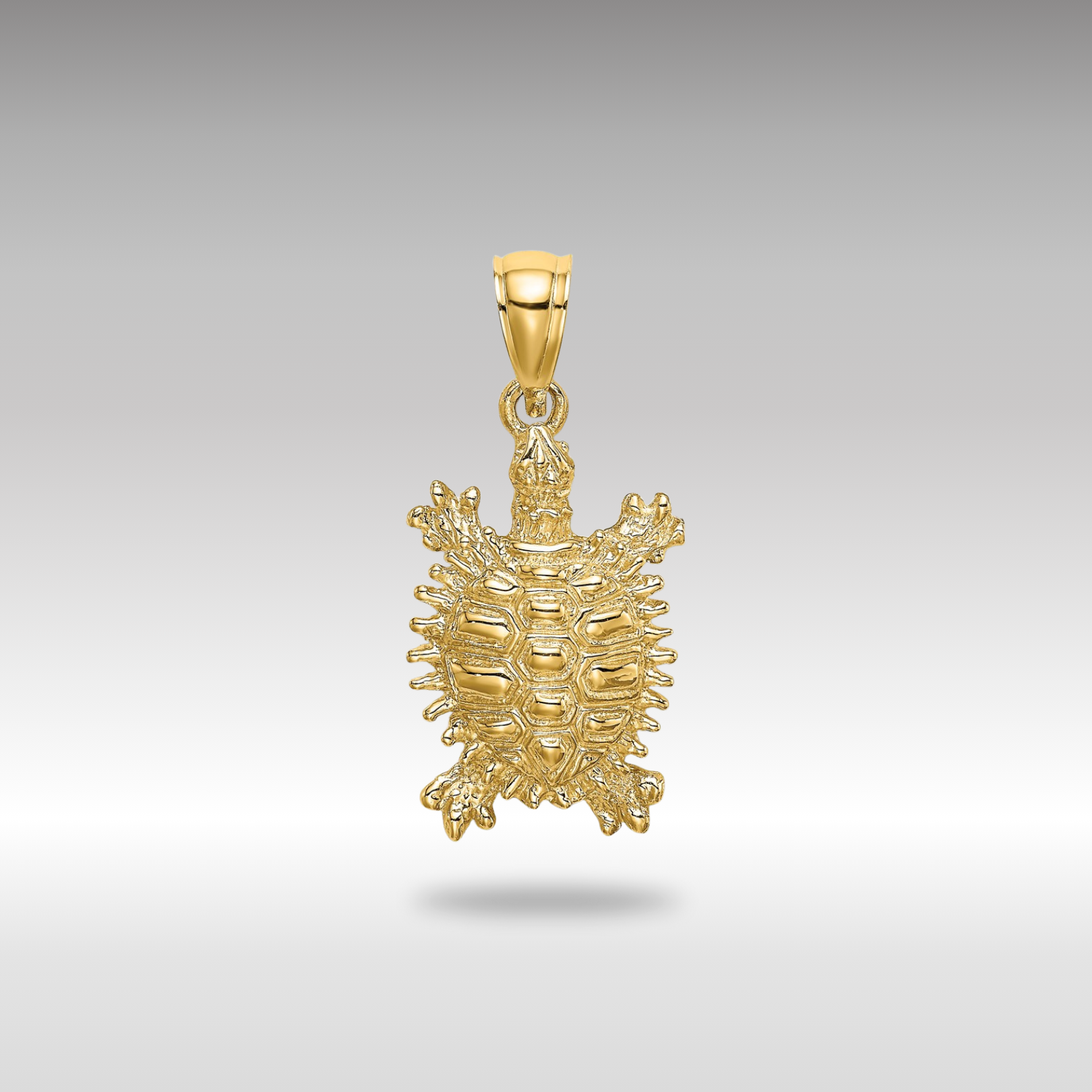 Gold Land Turtle Pendant Necklace - Model 7646 | Elegant Jewelry Gift for Women | Perfect for Birthdays, Anniversaries & Special Occasions