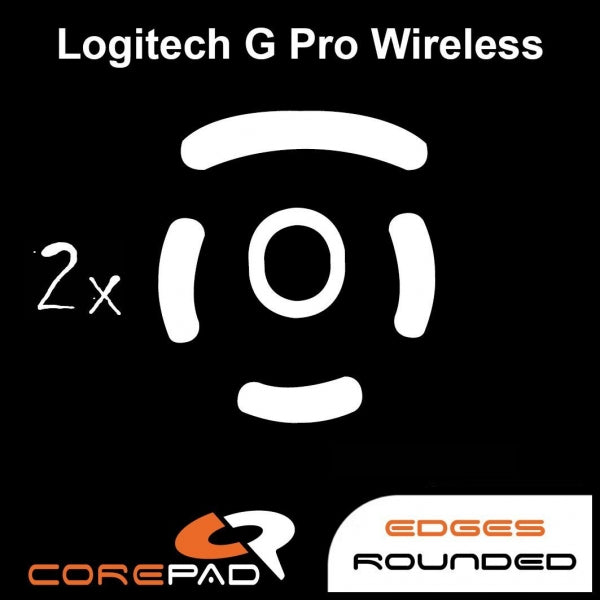 Corepad Skatez Mouse Feet for Logitech G Pro Wireless GPW - Ultra Smooth Gliding PTFE Skates for Gaming & Esports - Perfect for FPS, MOBA, and Competitive Gaming
