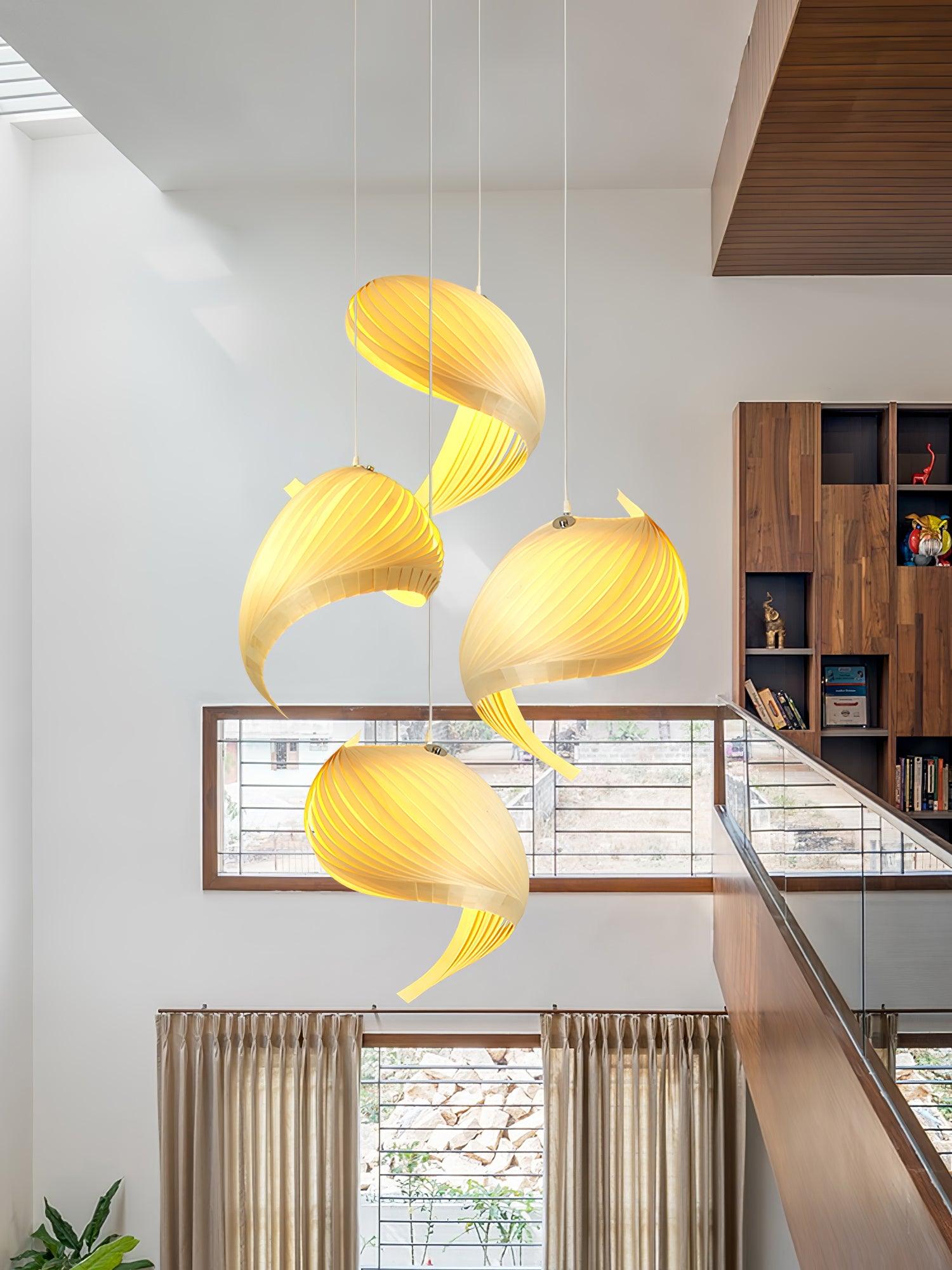 Nautilus Shell Pendant Light - Handcrafted Natural Seashell Chandelier for Coastal & Boho Home Decor | Perfect for Living Room, Bedroom, or Beach House Lighting