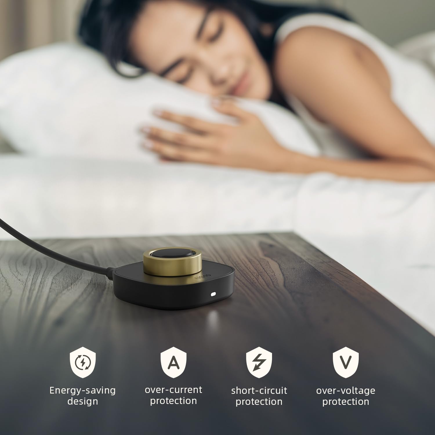 Smart Ring Charger Size 10 - Fast Wireless Charging Dock with USB-C Cable | Compatible with Oura Ring Gen3 & Other Smart Rings | Perfect for Travel, Work & Sleep Tracking (Black)