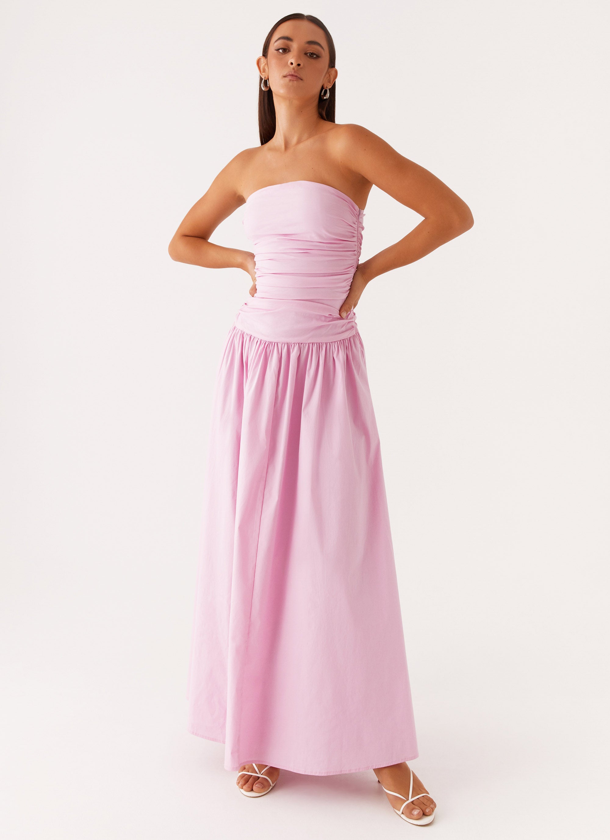 Carmel Maxi Dress for Women - Flowy Long Summer Dress in Pink, Boho Beach Dress for Vacation, Party, and Casual Wear