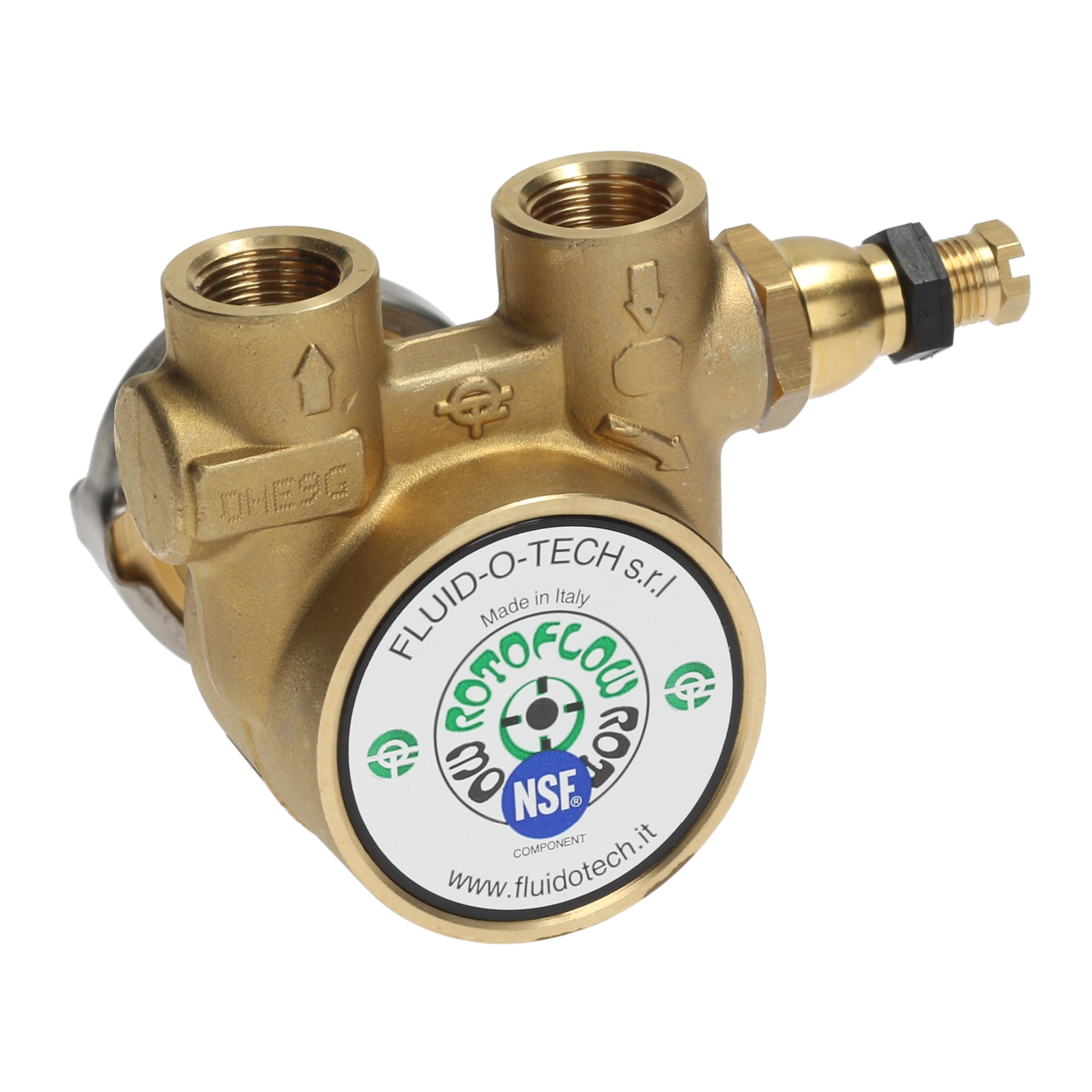 Fluid-O-Tech Rotoflow Rotary Vane Water Pump - 50L/H Flow Rate - Durable & Quiet Operation - Ideal for Aquariums, Hydroponics & Small Water Circulation Systems